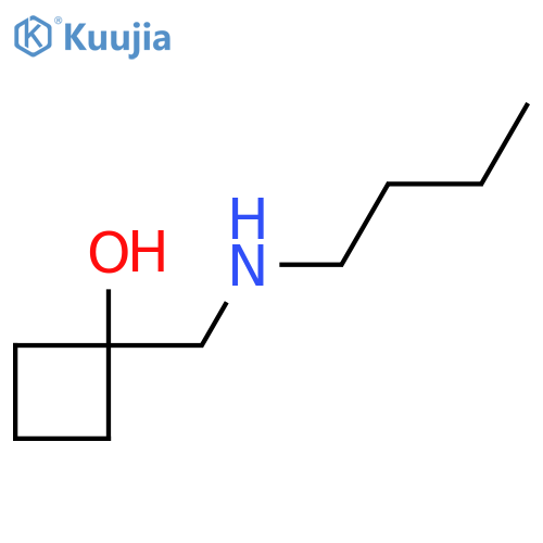 1-[(Butylamino)methyl]cyclobutan-1-ol structure