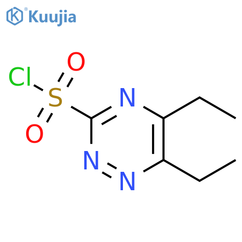 diethyl-1,2,4-triazine-3-sulfonyl chloride structure