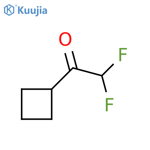 1-cyclobutyl-2,2-difluoroethan-1-one structure