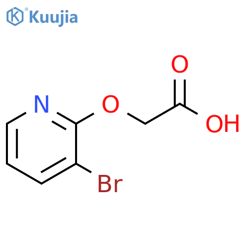 2-(3-bromopyridin-2-yl)oxyacetic acid structure