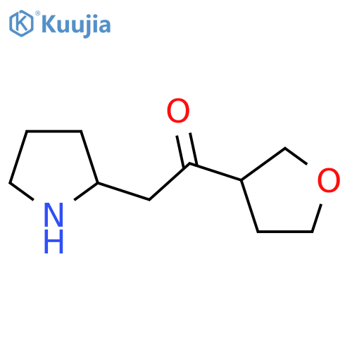 1-(oxolan-3-yl)-2-(pyrrolidin-2-yl)ethan-1-one structure