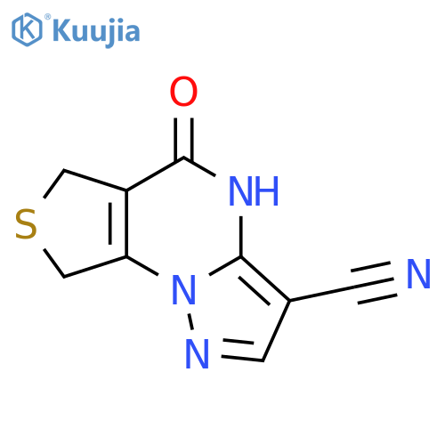 7-oxo-4-thia-1,8,12-triazatricyclo7.3.0.0,2,6dodeca-2(6),9,11-triene-10-carbonitrile structure