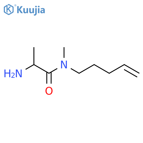 2-amino-N-methyl-N-(pent-4-en-1-yl)propanamide structure
