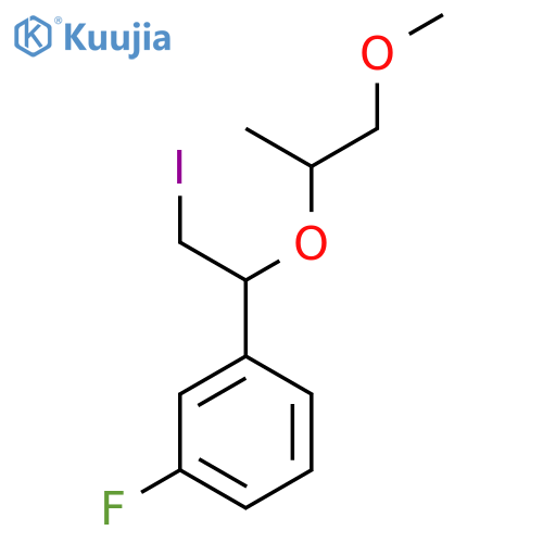1-fluoro-3-{2-iodo-1-(1-methoxypropan-2-yl)oxyethyl}benzene structure