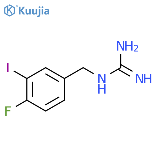 1-(4-Fluoro-3-iodobenzyl)guanidine structure
