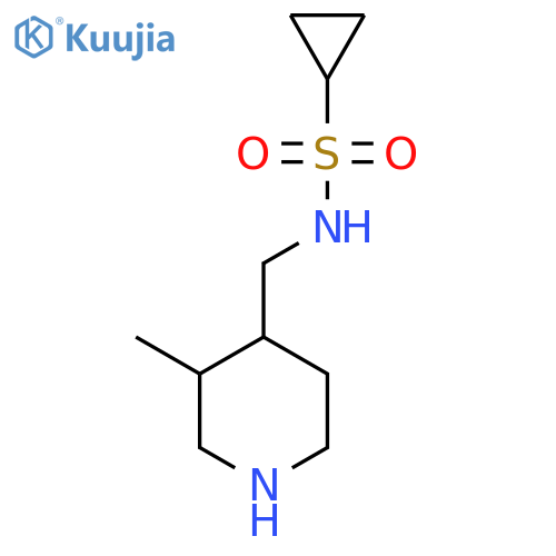 N-(3-methylpiperidin-4-yl)methylcyclopropanesulfonamide structure