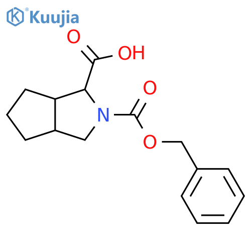 Cyclopenta[c]pyrrole-1,2(1H)-dicarboxylic acid, hexahydro-, 2-(phenylmethyl) ester structure