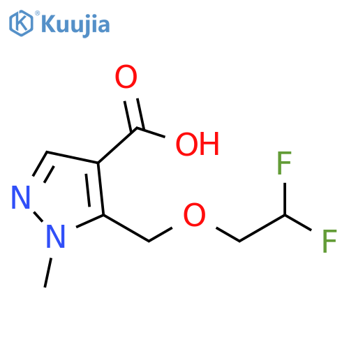 5-[(2,2-difluoroethoxy)methyl]-1-methyl-1H-pyrazole-4-carboxylic acid structure