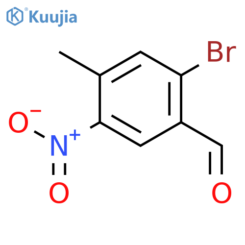 2-Bromo-4-methyl-5-nitrobenzaldehyde structure