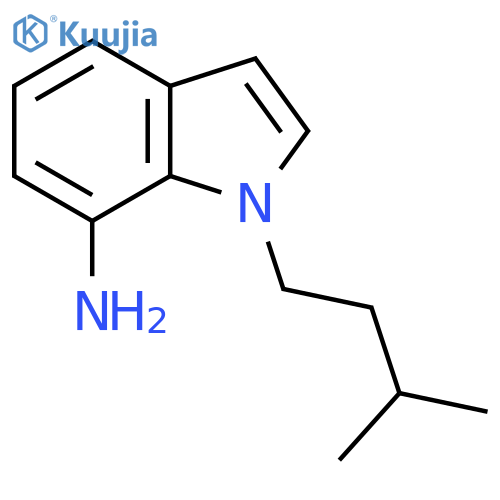 1-(3-methylbutyl)-1H-indol-7-amine structure