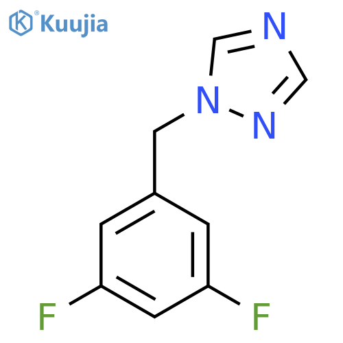 1-[(3,5-difluorophenyl)methyl]-1H-1,2,4-triazole structure