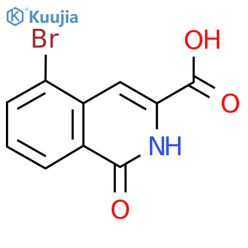 5-Bromo-1-oxo-2H-isoquinoline-3-carboxylic acid structure