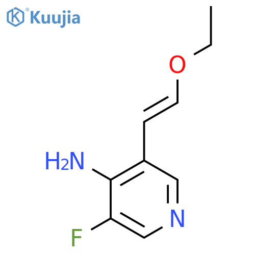 3-(2-Ethoxy-vinyl)-5-fluoro-pyridin-4-ylamine structure