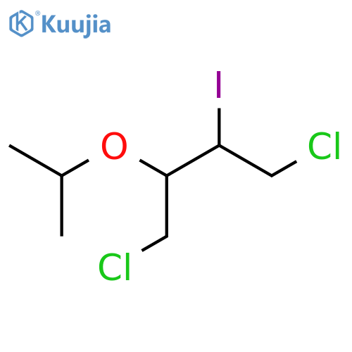 1,4-dichloro-2-iodo-3-(propan-2-yloxy)butane structure
