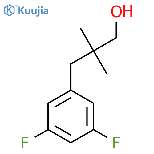 3-(3,5-difluorophenyl)-2,2-dimethylpropan-1-ol structure