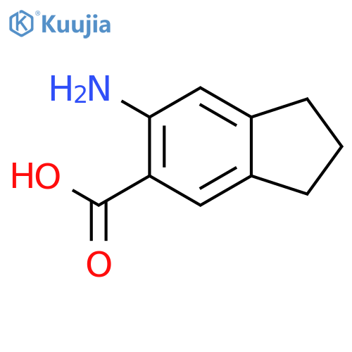 6-amino-2,3-dihydro-1H-indene-5-carboxylic acid structure