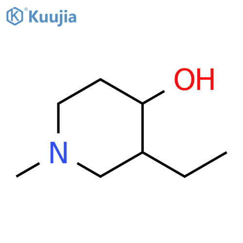 3-ethyl-1-methylpiperidin-4-ol structure