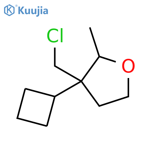 Furan, 3-(chloromethyl)-3-cyclobutyltetrahydro-2-methyl- structure