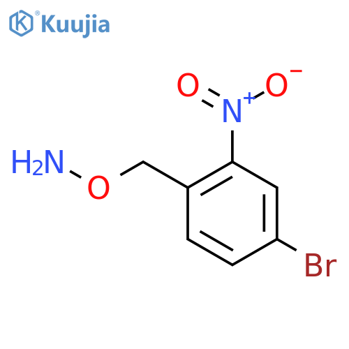 O-(4-bromo-2-nitrophenyl)methylhydroxylamine structure