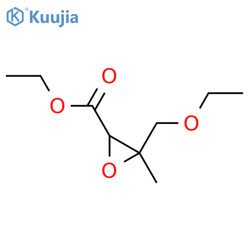 Ethyl 3-(ethoxymethyl)-3-methyloxirane-2-carboxylate structure