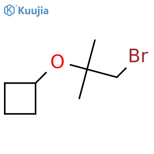 (1-bromo-2-methylpropan-2-yl)oxycyclobutane structure