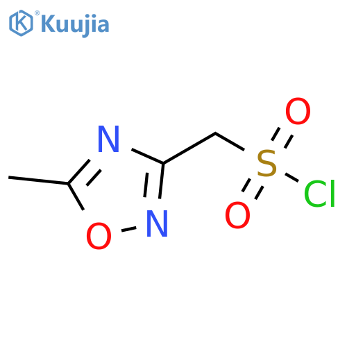 (5-methyl-1,2,4-oxadiazol-3-yl)methanesulfonyl chloride structure