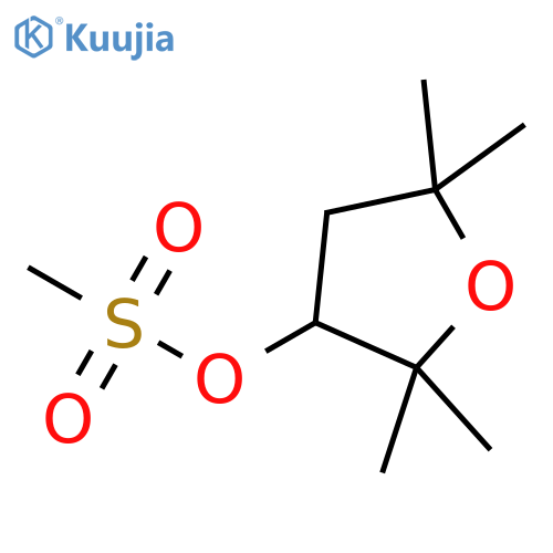 2,2,5,5-tetramethyloxolan-3-yl methanesulfonate structure