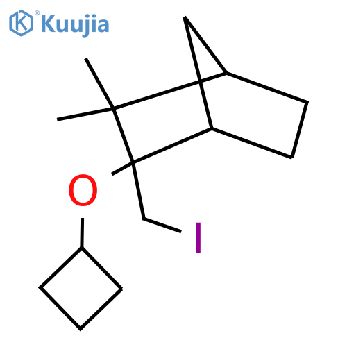 2-cyclobutoxy-2-(iodomethyl)-3,3-dimethylbicyclo2.2.1heptane structure