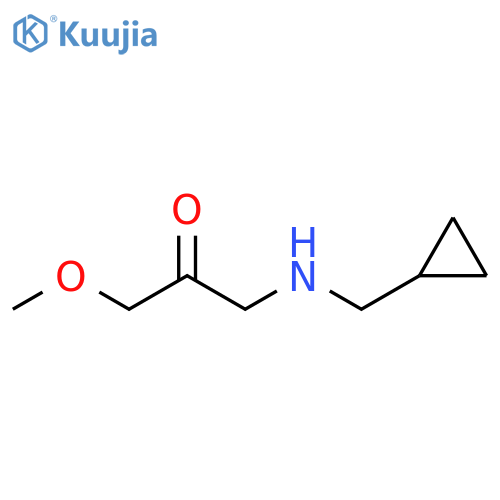 2-Propanone, 1-[(cyclopropylmethyl)amino]-3-methoxy- structure