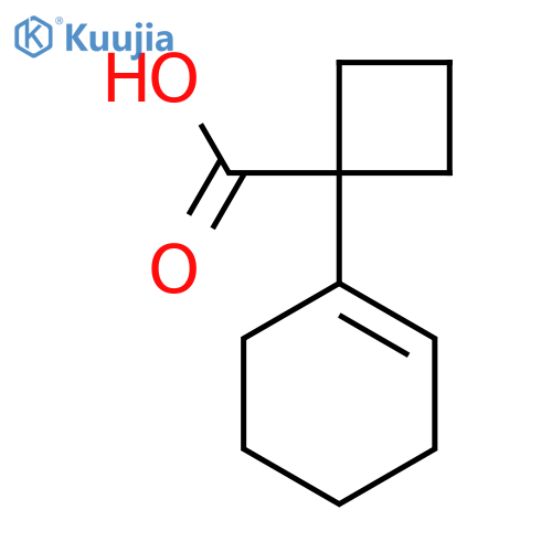 1-(Cyclohex-1-en-1-yl)cyclobutane-1-carboxylic acid structure