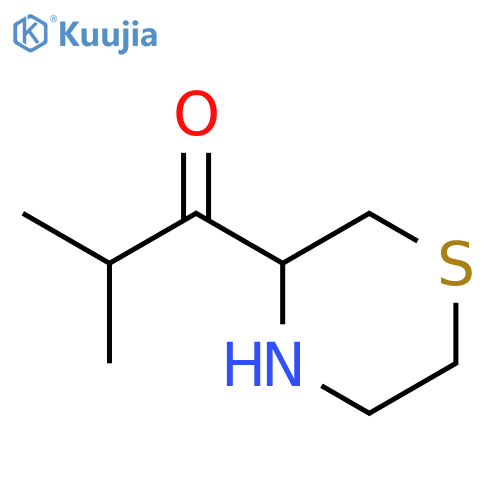 1-Propanone, 2-methyl-1-(3-thiomorpholinyl)- structure