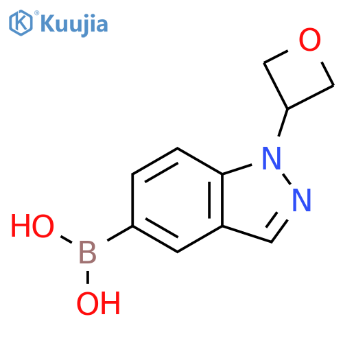 [1-(oxetan-3-yl)-1H-indazol-5-yl]boronic acid structure