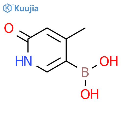 (6-hydroxy-4-methylpyridin-3-yl)boronic acid structure