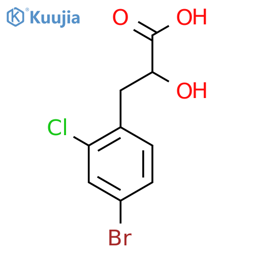 3-(4-Bromo-2-chlorophenyl)-2-hydroxypropanoic acid structure