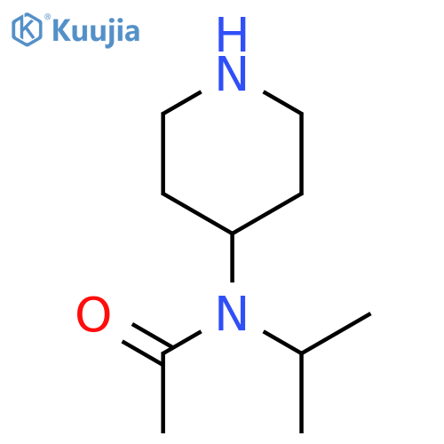 N-isopropyl-n-piperidin-4-yl-acetamide structure