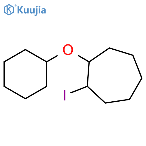 1-(cyclohexyloxy)-2-iodocycloheptane structure