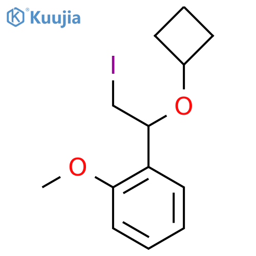 1-(1-cyclobutoxy-2-iodoethyl)-2-methoxybenzene structure