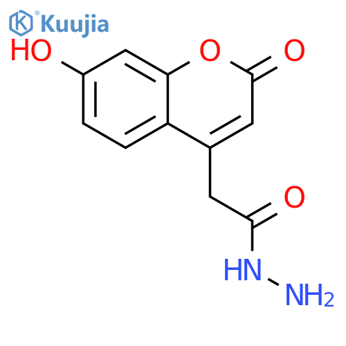 2-(7-hydroxy-2-oxo-2H-chromen-4-yl)acetohydrazide structure