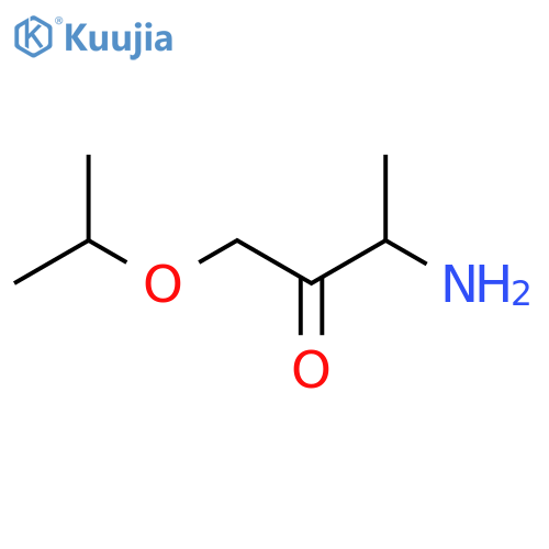 3-amino-1-(propan-2-yloxy)butan-2-one structure