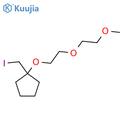 1-(iodomethyl)-1-2-(2-methoxyethoxy)ethoxycyclopentane structure
