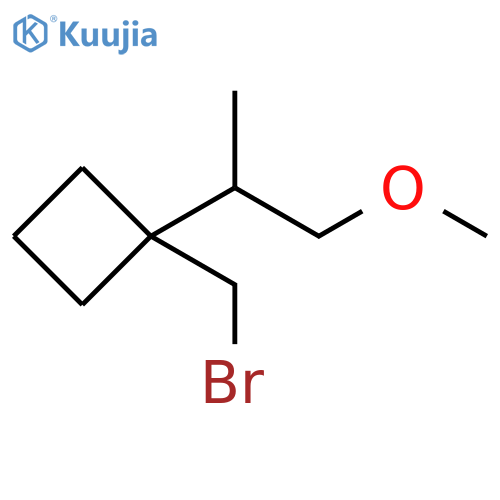 Cyclobutane, 1-(bromomethyl)-1-(2-methoxy-1-methylethyl)- structure