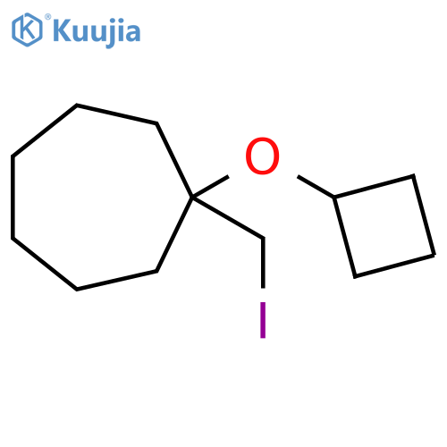 1-cyclobutoxy-1-(iodomethyl)cycloheptane structure