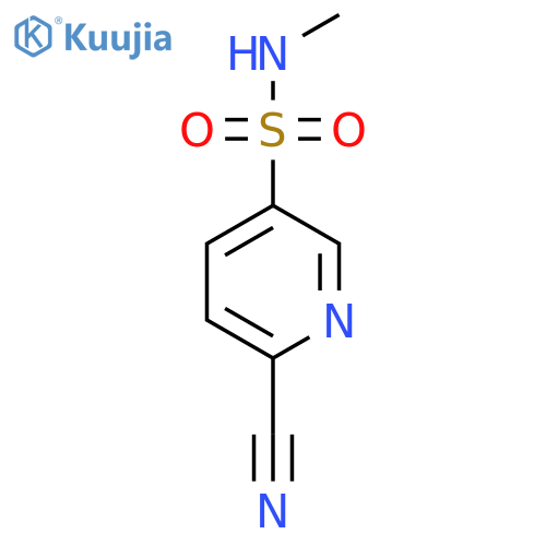6-Cyano-N-methylpyridine-3-sulfonamide structure