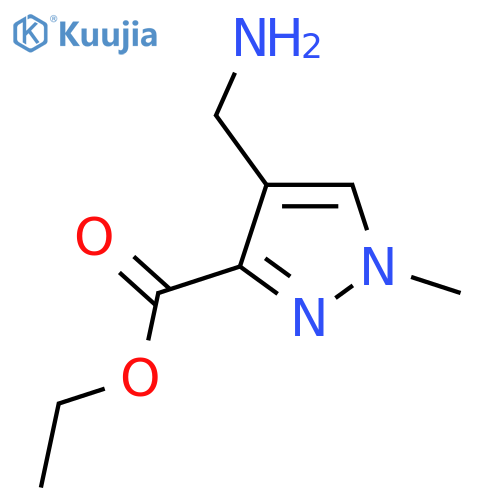 ethyl 4-(aminomethyl)-1-methyl-1H-pyrazole-3-carboxylate structure