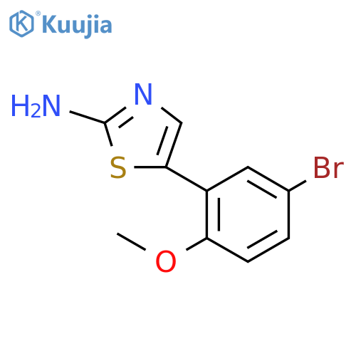 5-(5-Bromo-2-methoxyphenyl)thiazol-2-amine structure