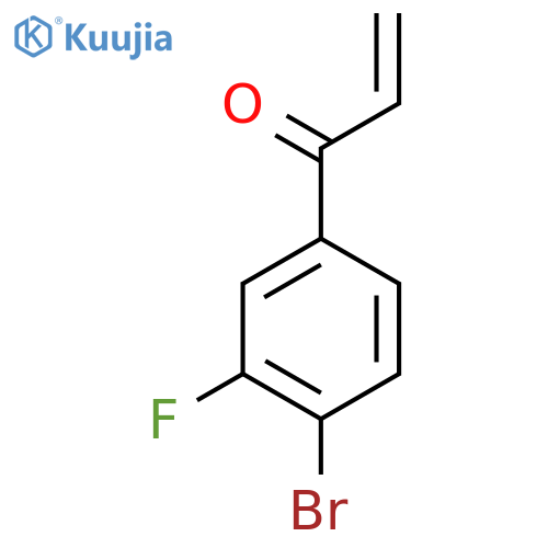 1-(4-bromo-3-fluorophenyl)prop-2-en-1-one structure