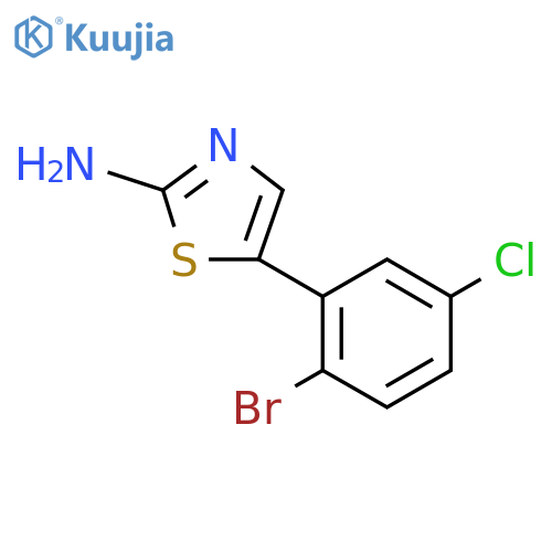 5-(2-Bromo-5-chlorophenyl)thiazol-2-amine structure