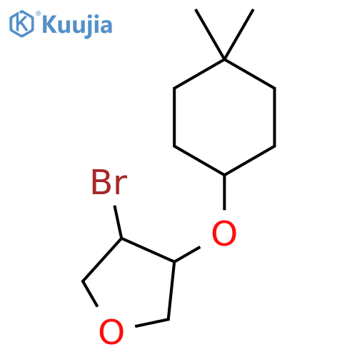 3-bromo-4-(4,4-dimethylcyclohexyl)oxyoxolane structure