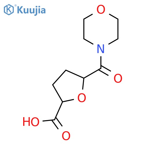 5-(Morpholine-4-carbonyl)oxolane-2-carboxylic acid structure