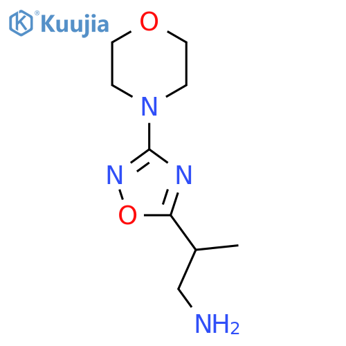 2-3-(morpholin-4-yl)-1,2,4-oxadiazol-5-ylpropan-1-amine structure